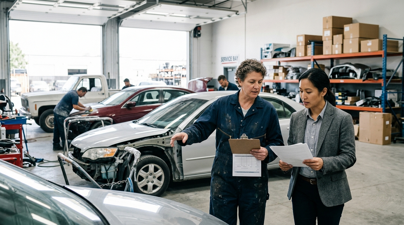 Illustration: Working Capital Loans for Auto Body Shops: Manage Payroll & Inventory in 2026